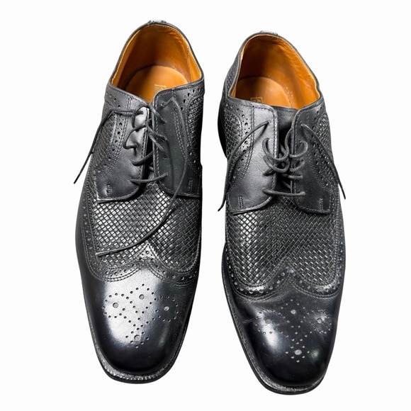 Allen Edmonds Other - Allen Edmonds LEIDEN Leather Shoes Men 13 Black Wingtip